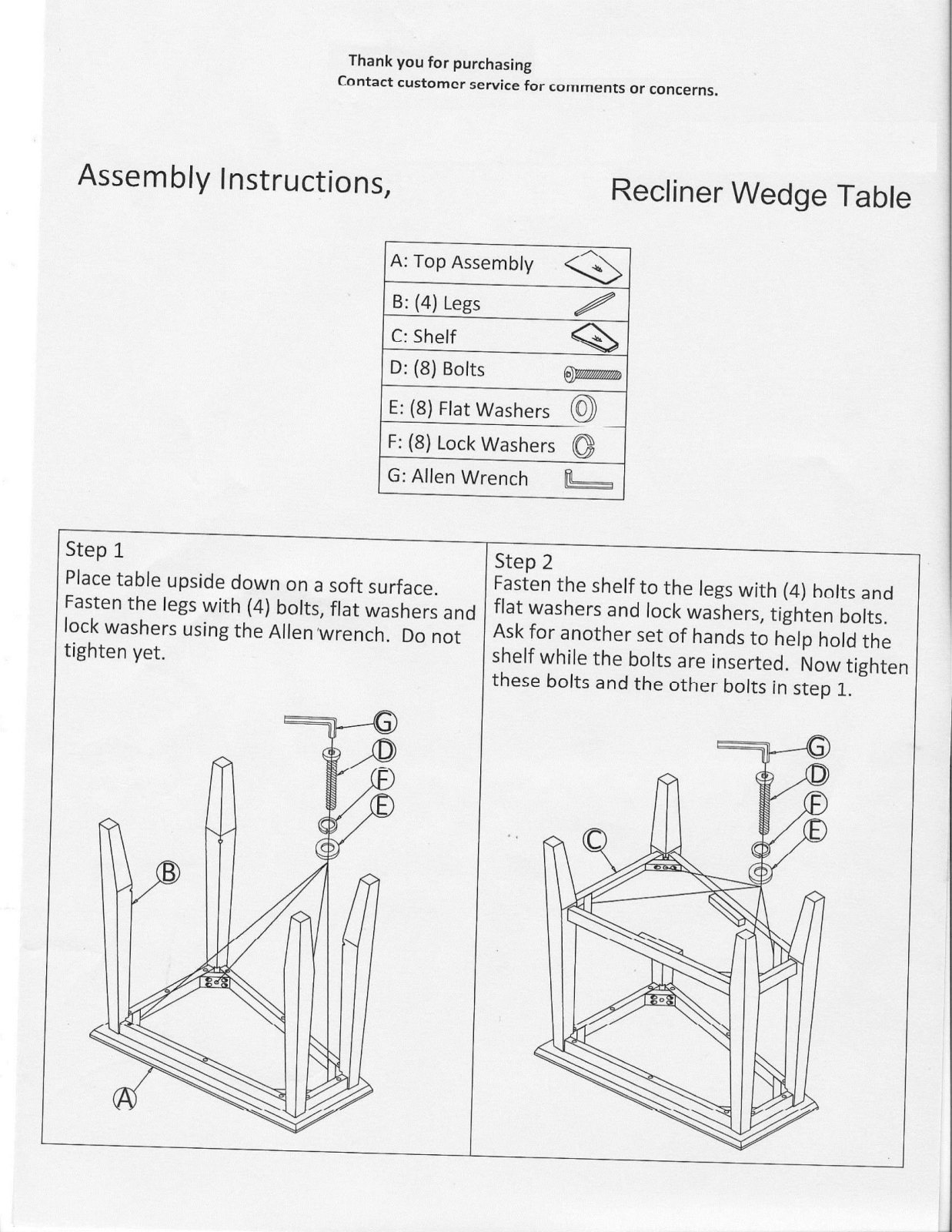 Alcott Hill ALCT5654 Assembly Instructions