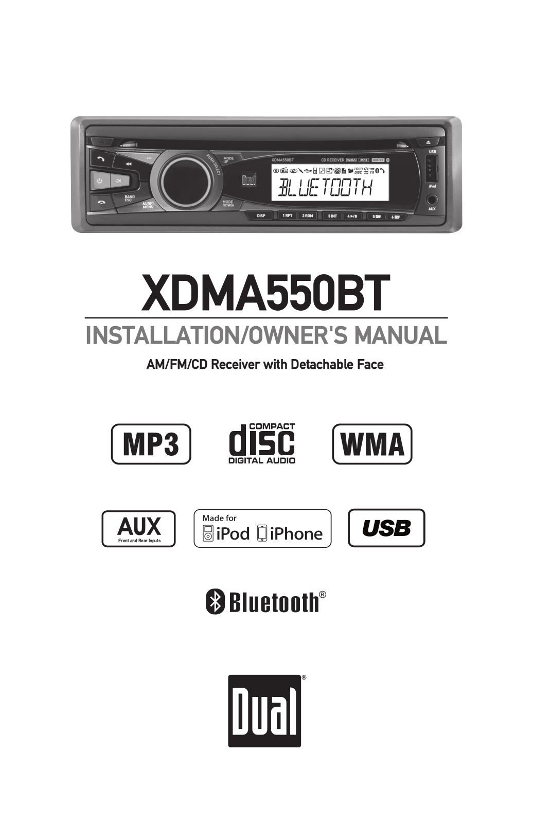 Dual XDMA550BT User Manual