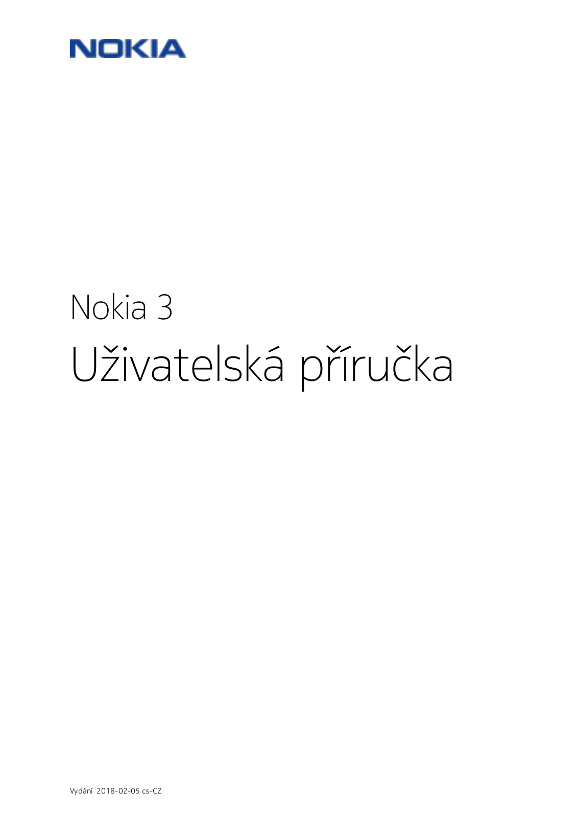 Nokia 3 Single SIM, 3 Dual SIM User Manual