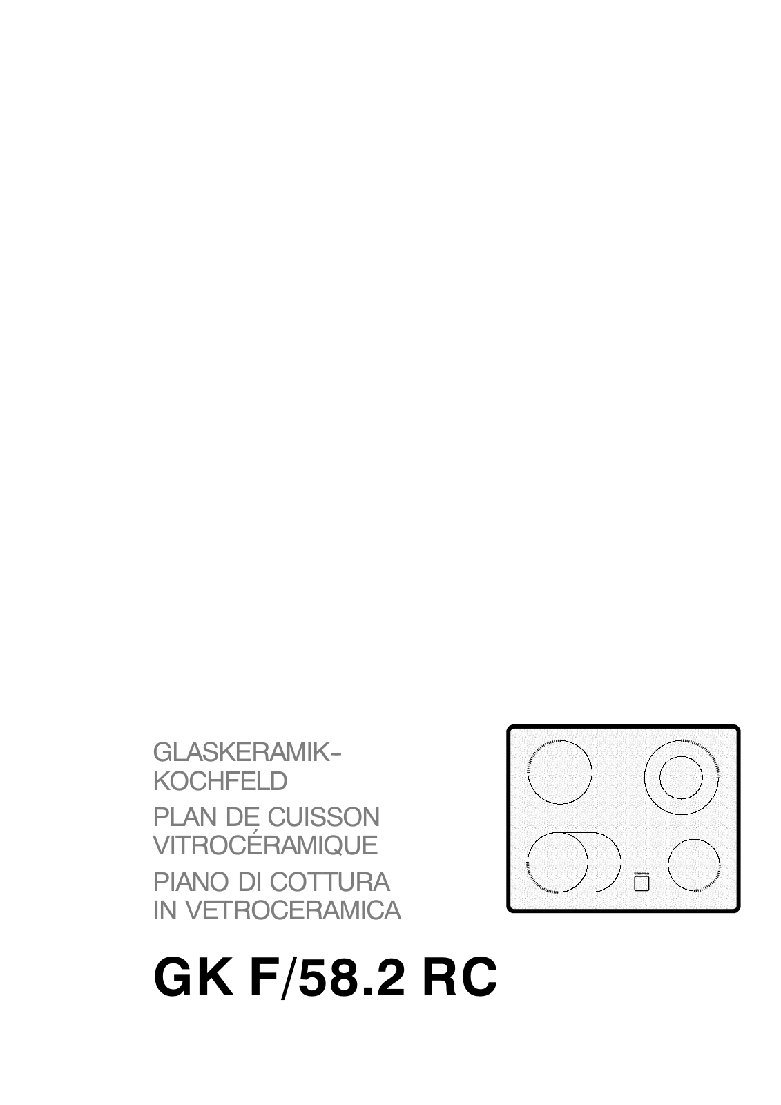 Therma GKF/58.2RC User Manual