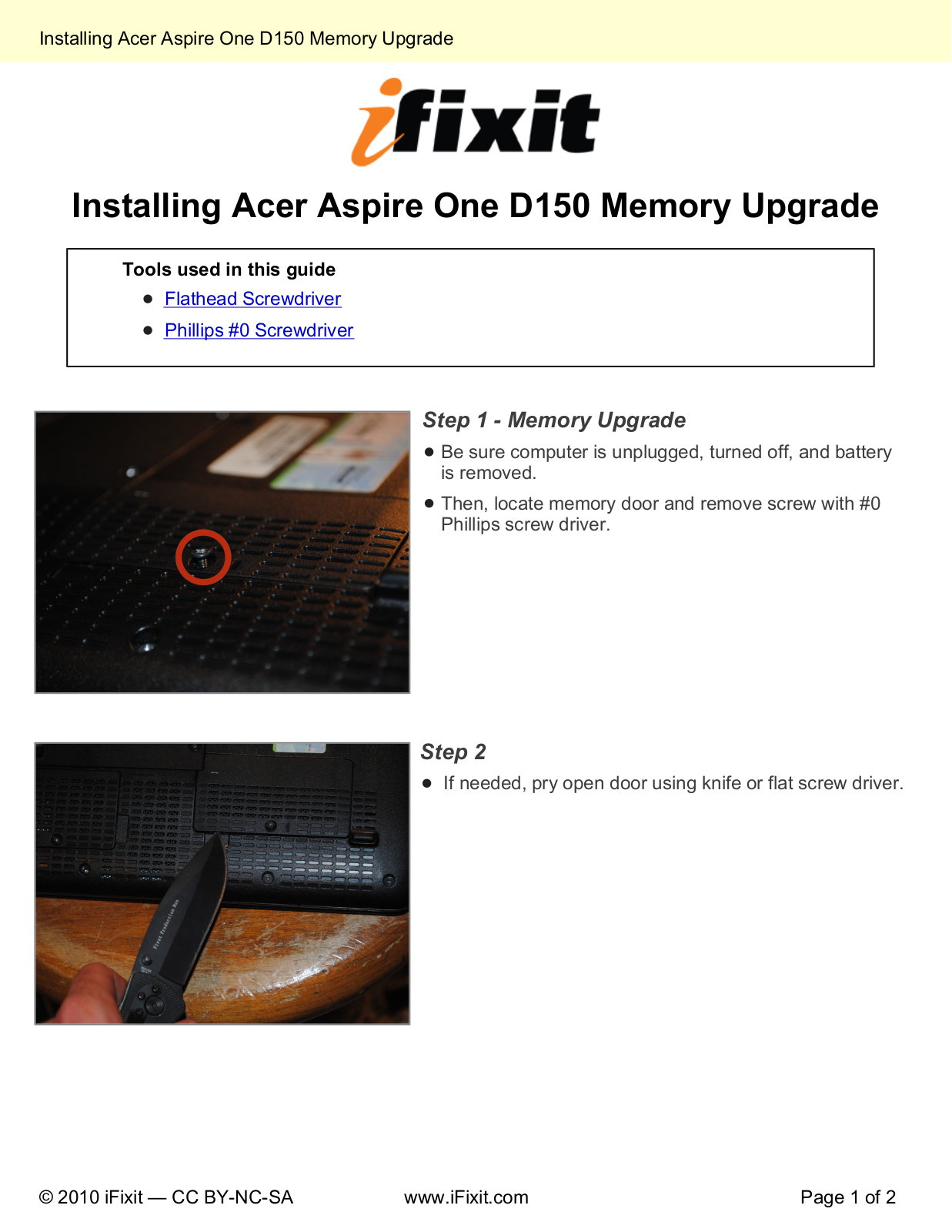 acer Installing-Memory-Upgrade-3082 Datasheet - ManualMachine.com