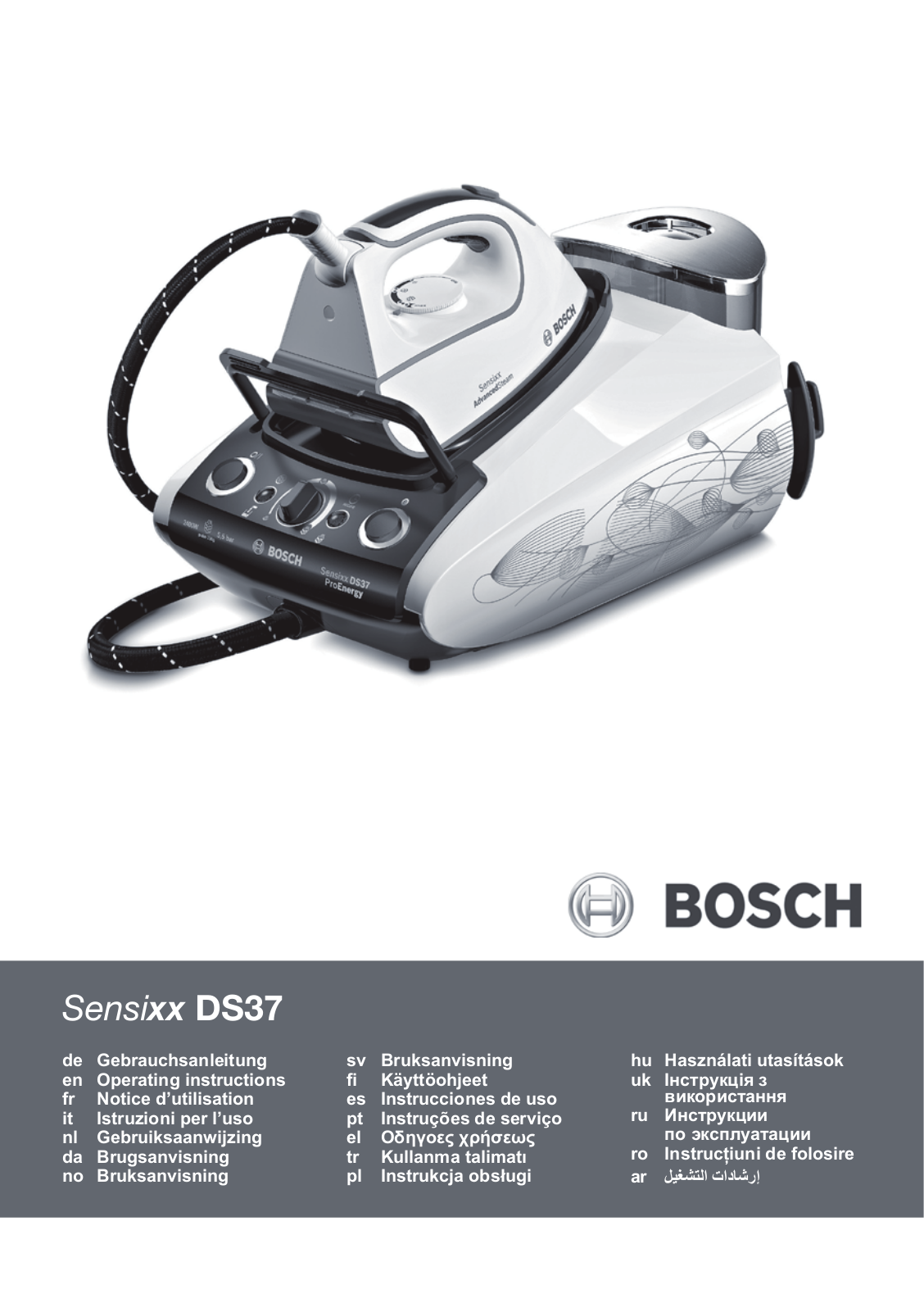Bosch TDS373110P User Manual