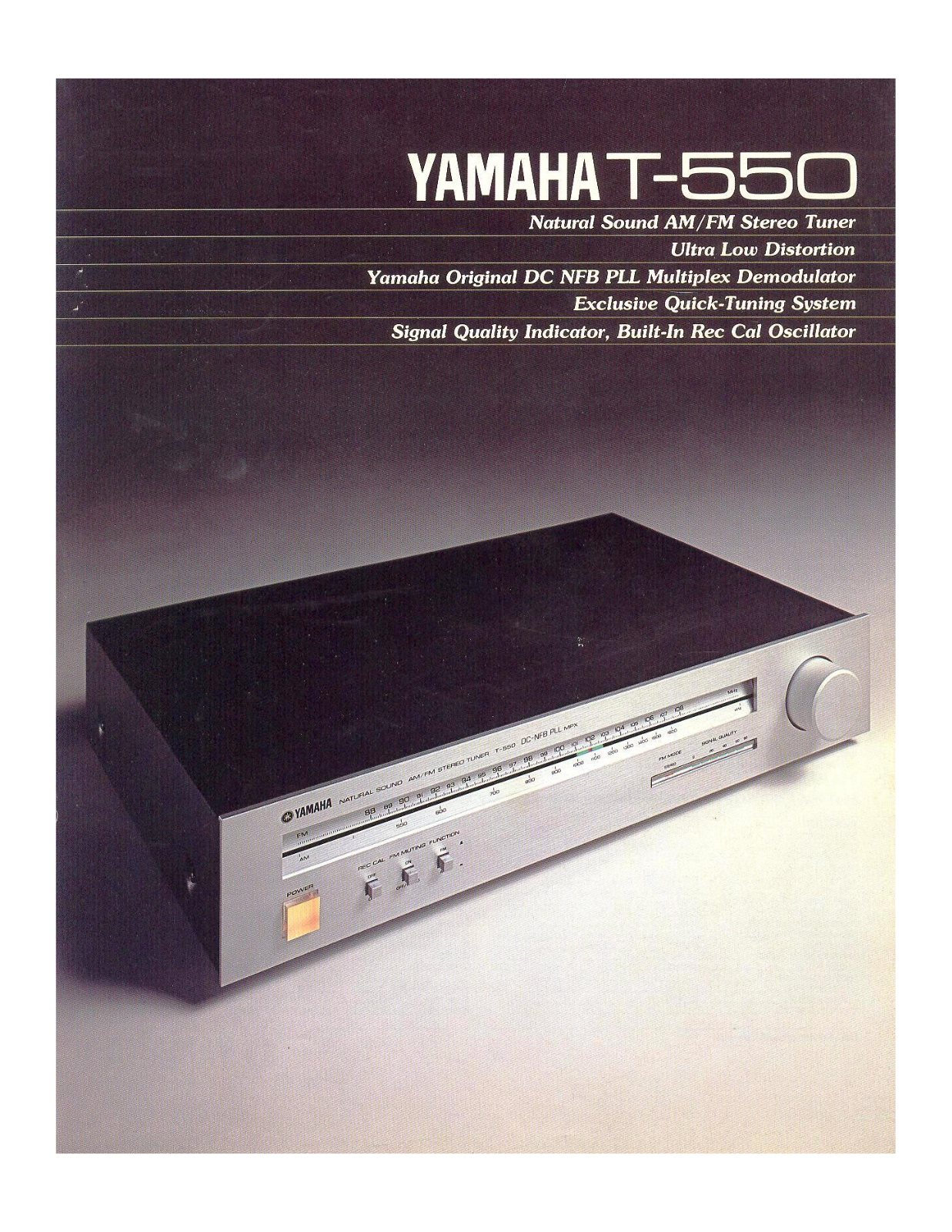 Yamaha T-550 Brochure