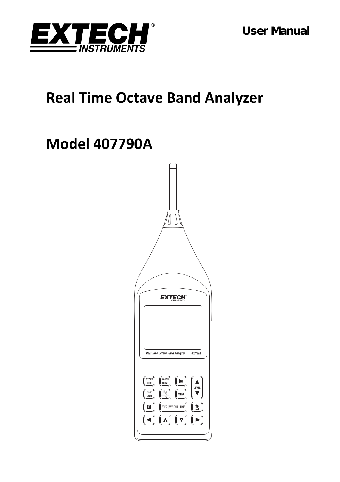 Extech 407790A Operating Manual