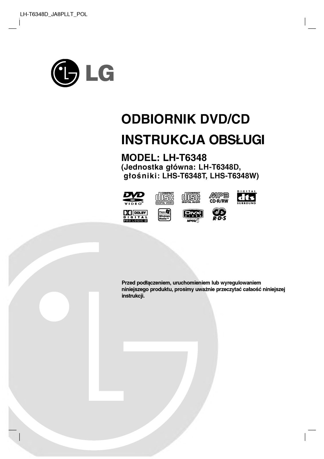 Lg LH-T6348 User Manual