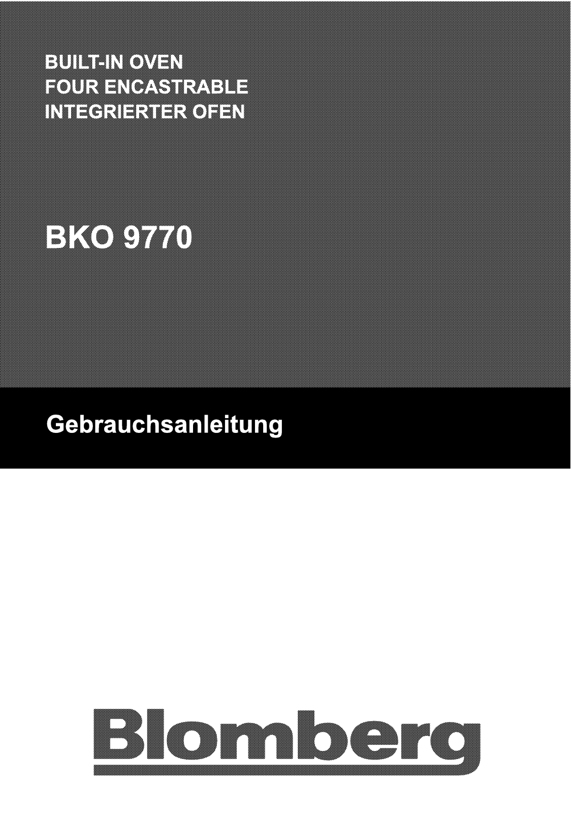 Blomberg BKO 9770 User Manual