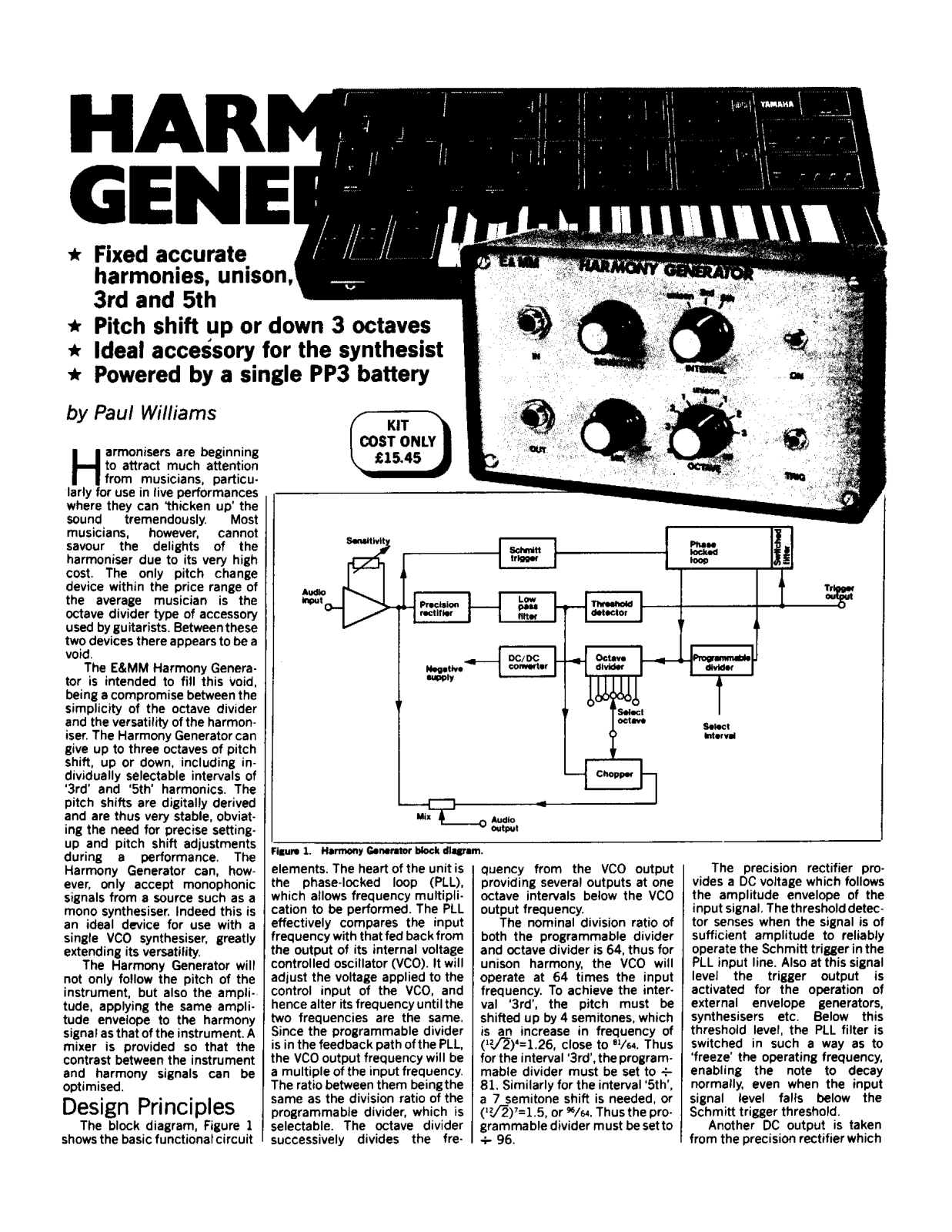 EMM HARMONYGENERATOR User Manual - ManualMachine.com