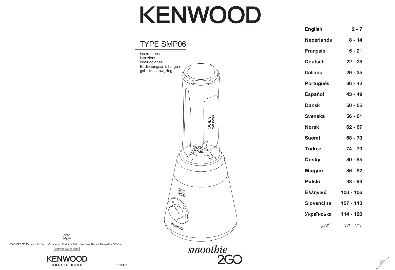 KENWOOD SMP060SI User Manual