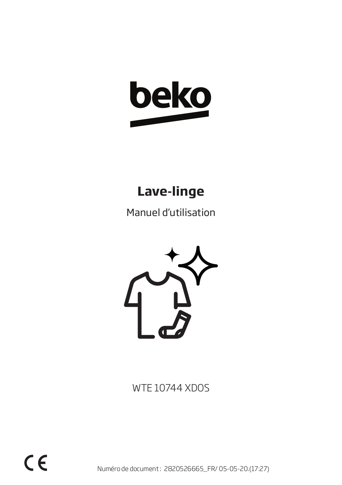 Beko WTE 10744 XDOS User manual