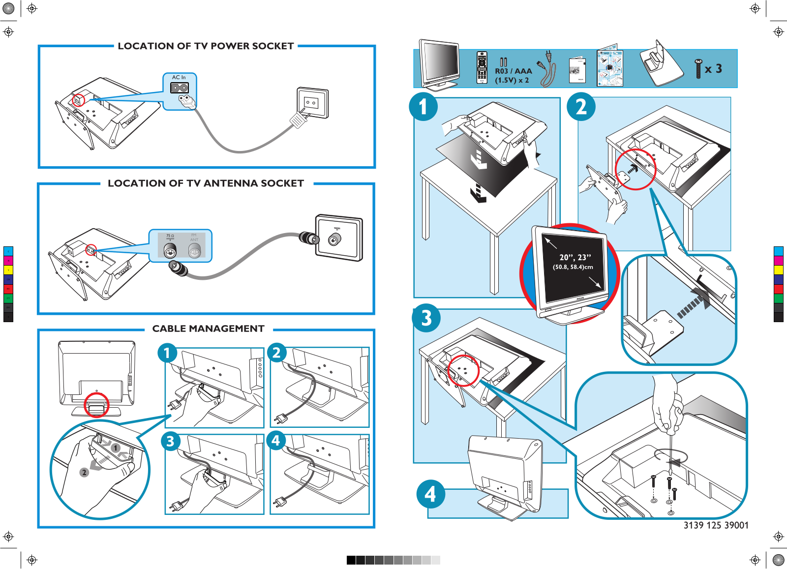 Philips 23PFL5322/01, 23PFL5322/58, 20PFL5122/58, 20PFL5122/01 Connection Manual