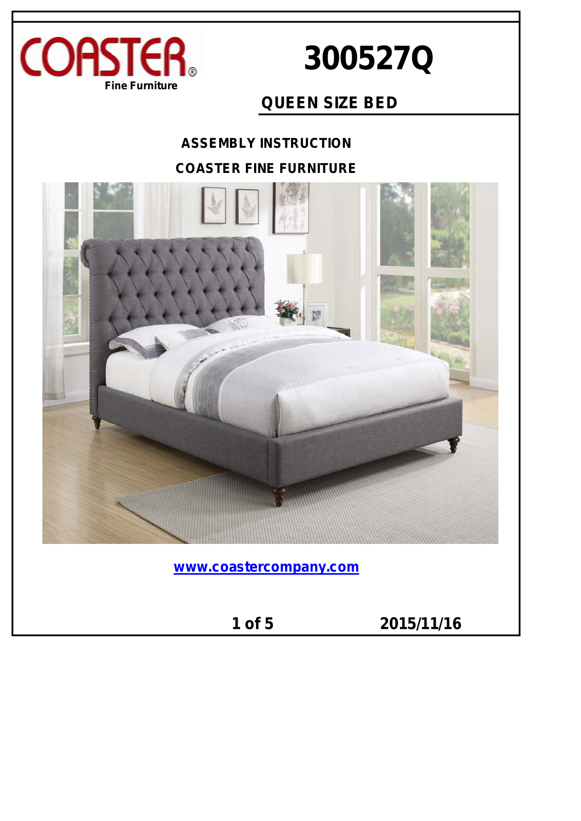Coaster 300527Q Assembly Guide - ManualMachine.com