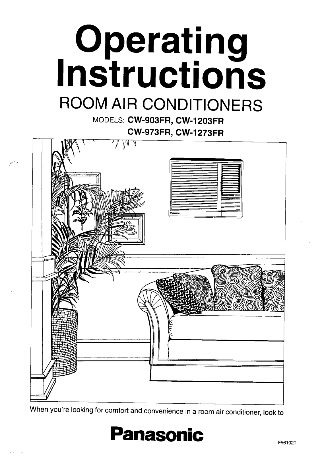 Panasonic CW-903FR, CW-973FR, CW-1203FR User Manual