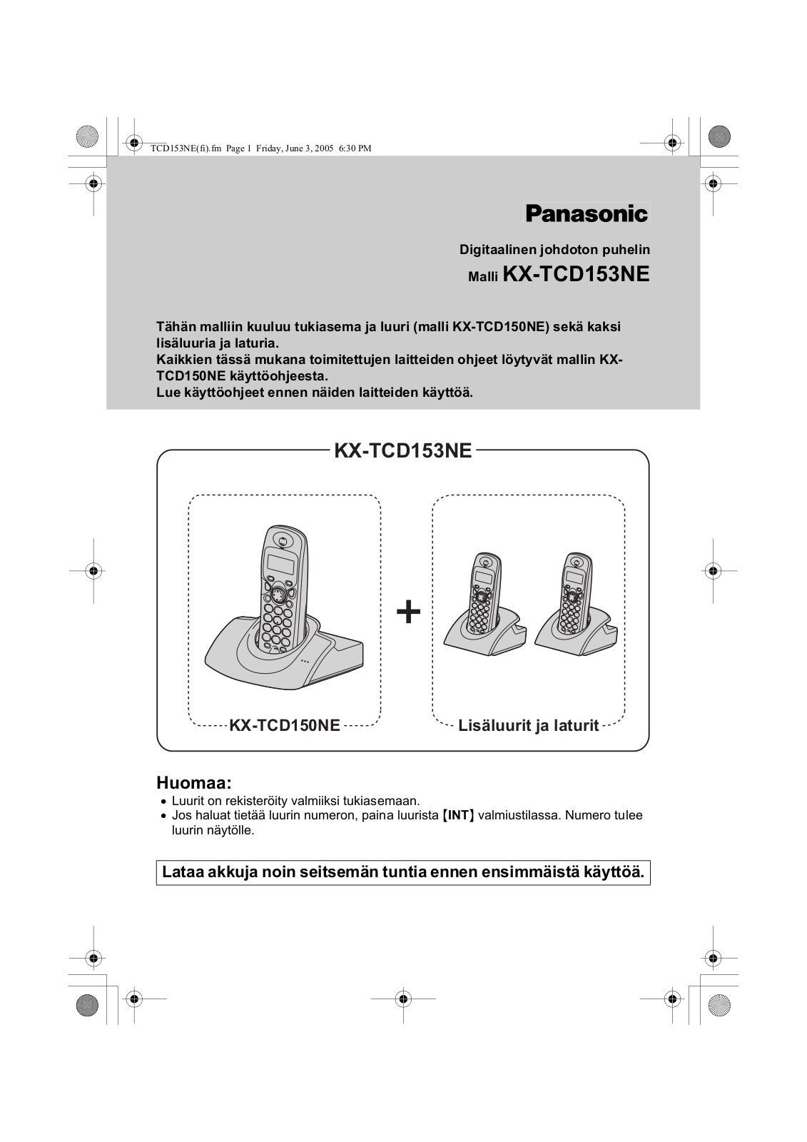 Panasonic KX-TCD153NE BROCHURE