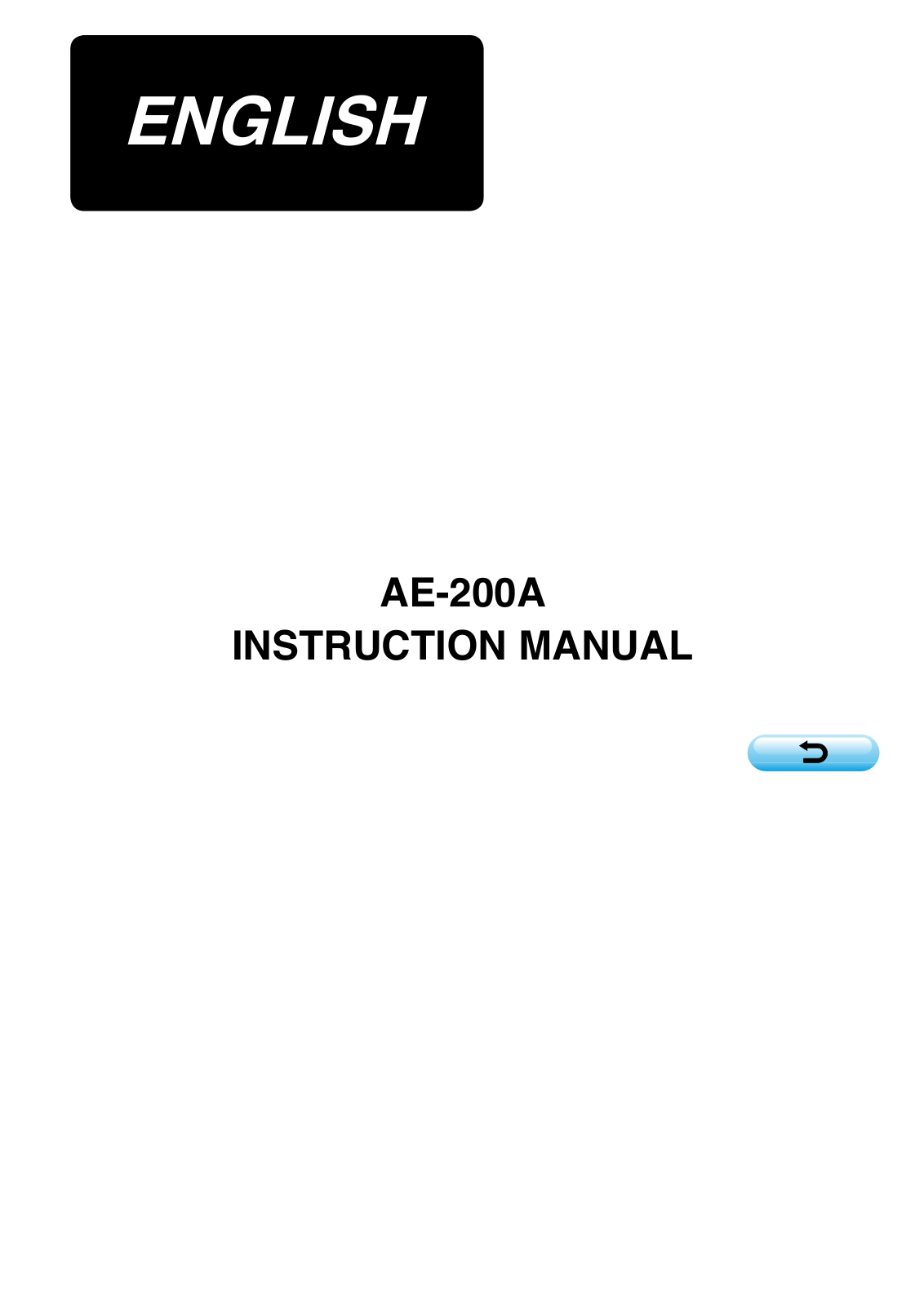 JUKI AE-200A Instruction Manual