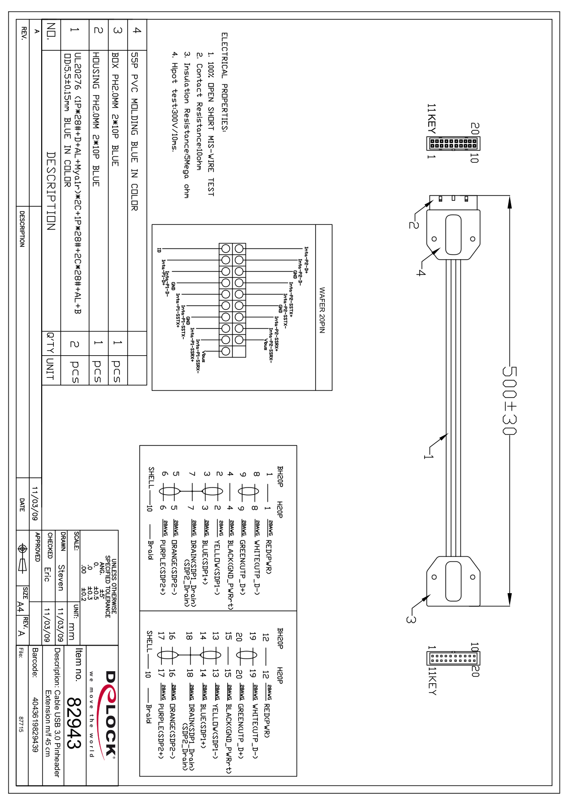 Delock ICOC 20-CU-004P Drawing - ManualMachine.com