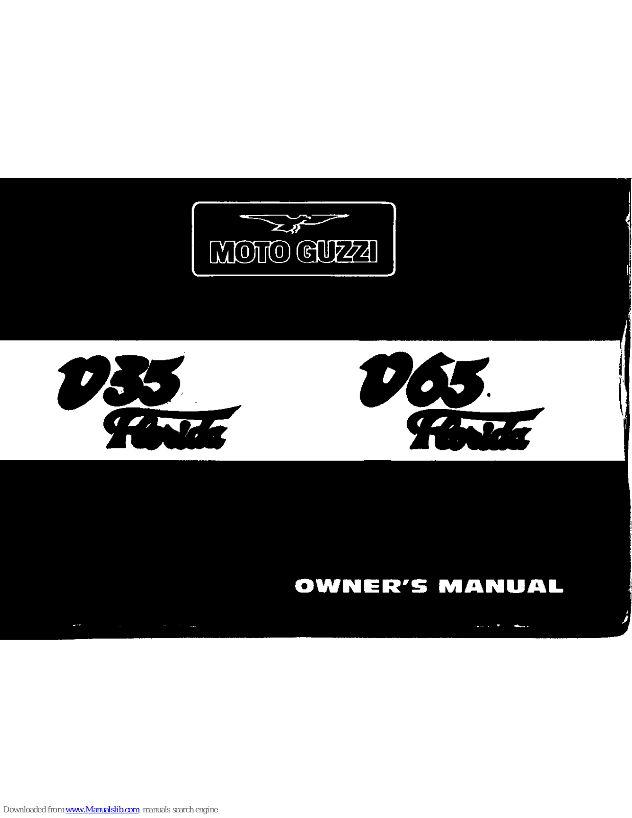 MOTO GUZZI V 35 FLORIDA, V 65 FLORIDA Owner's Manual