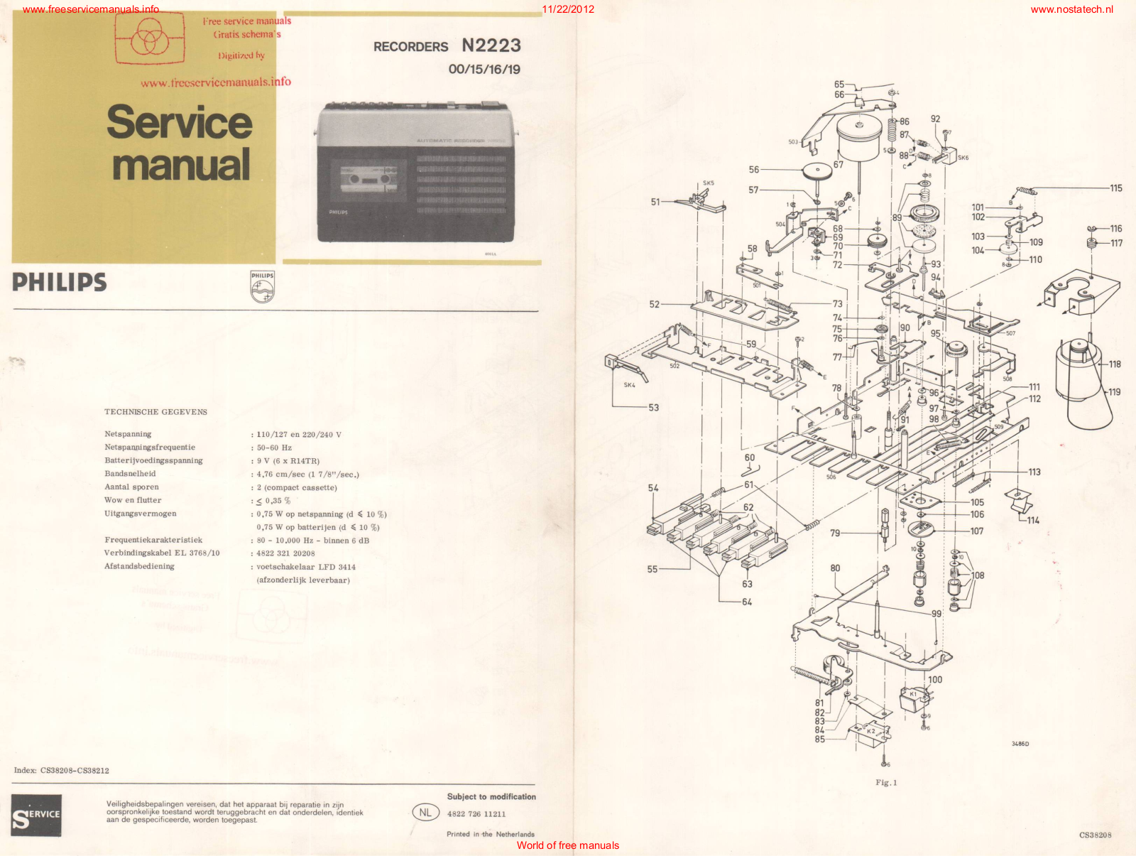 Philips n2223 Datasheet - ManualMachine.com