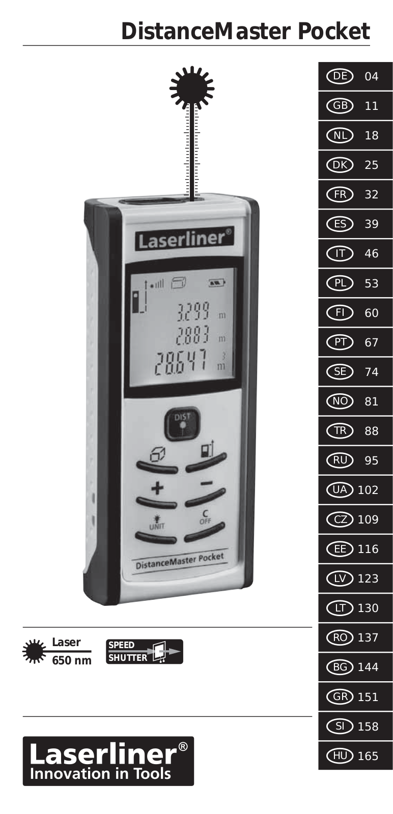 Laserliner DistanceMaster Pocket User guide