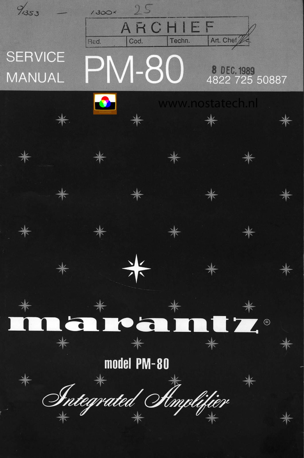 Marantz PM80 Schematic