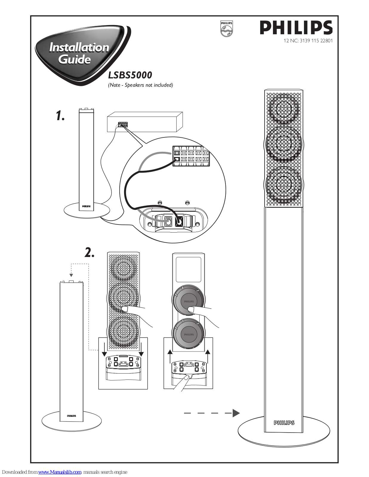 Philips LSBS5000, LSBS5000/00 Installation Manual - ManualMachine.com