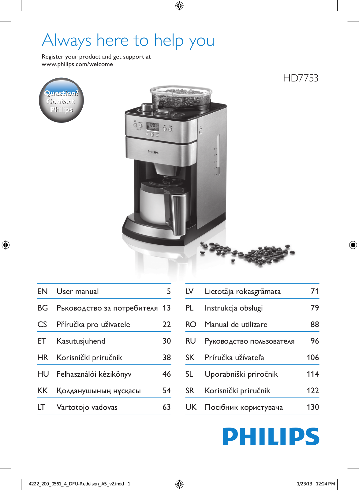 Philips HD7753 User manual