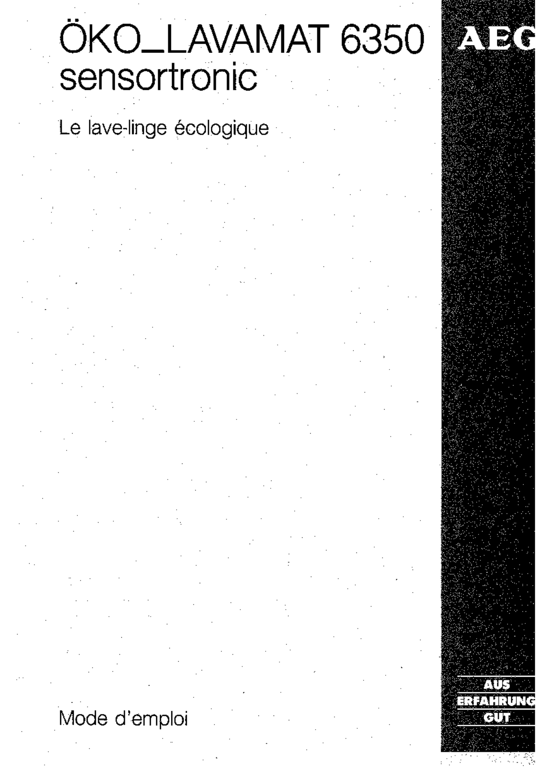Aeg 6350 User Manual - ManualMachine.com