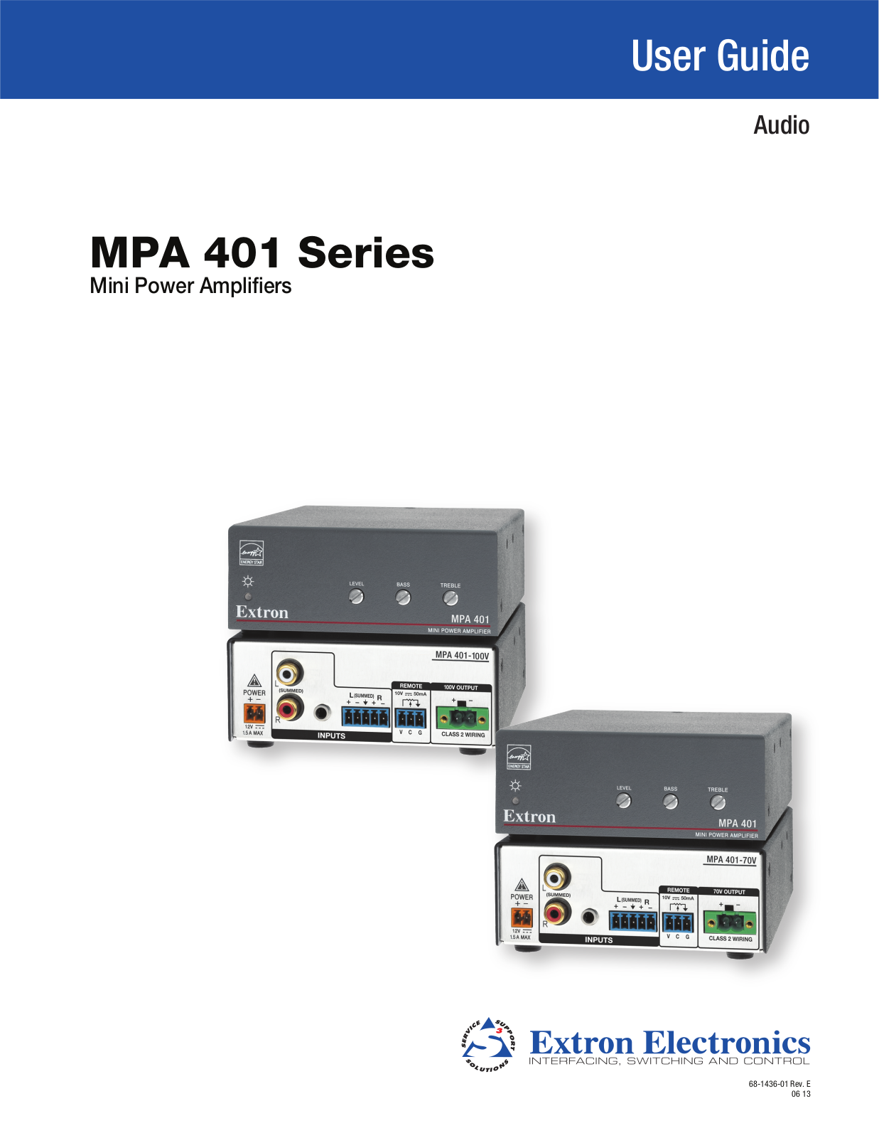 Extron electronic MPA 401 User Manual