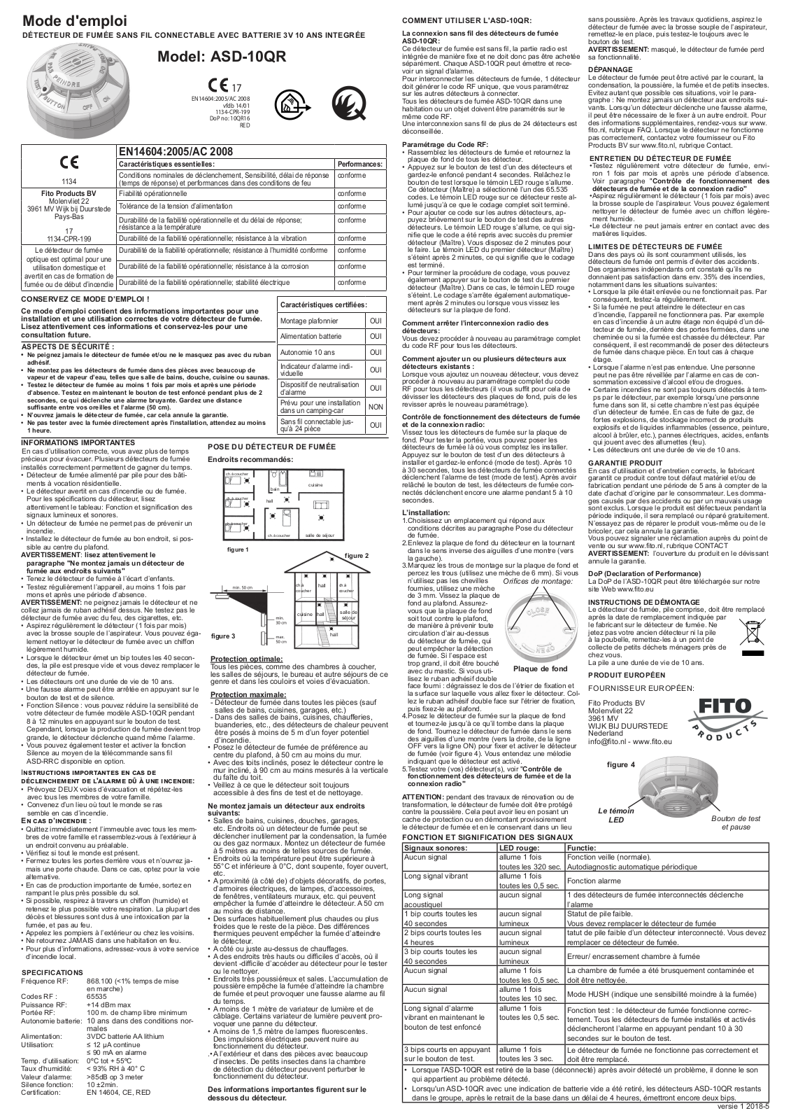 FITO ASD-10QR User Manual