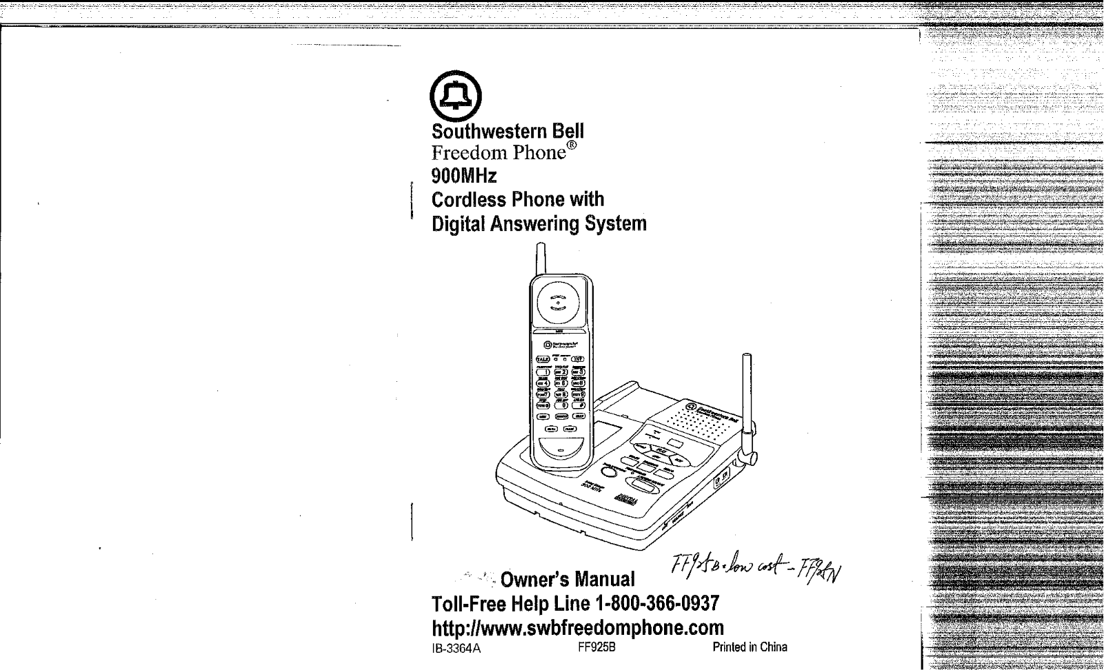 Continental Conair FF925B User Manual