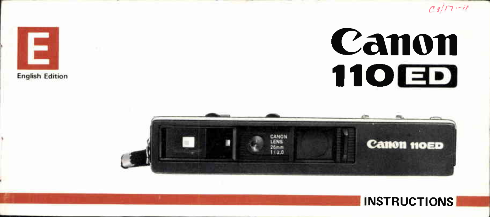 Canon 110ED User Manual