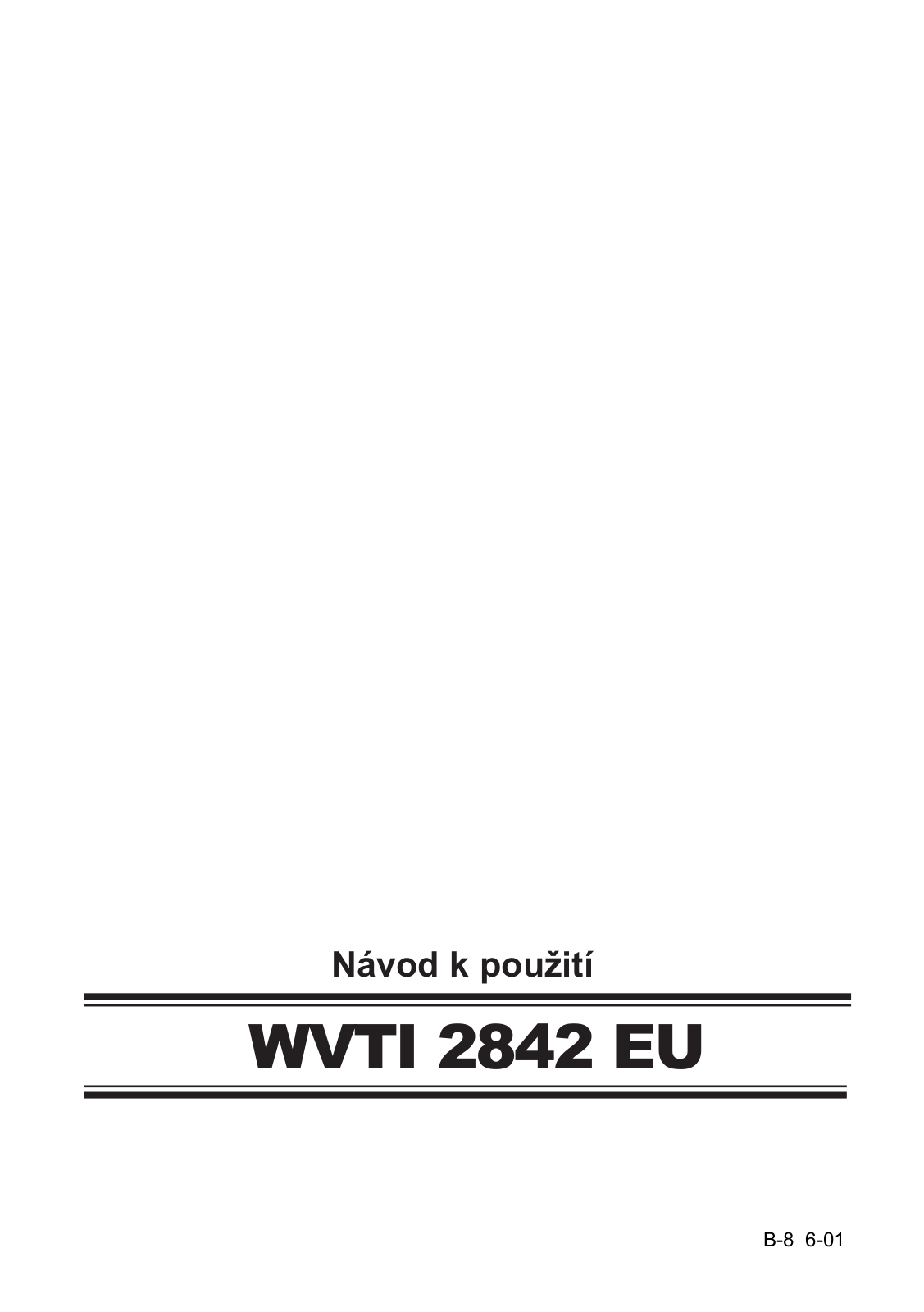 Bosch WVTI 2842 User Manual