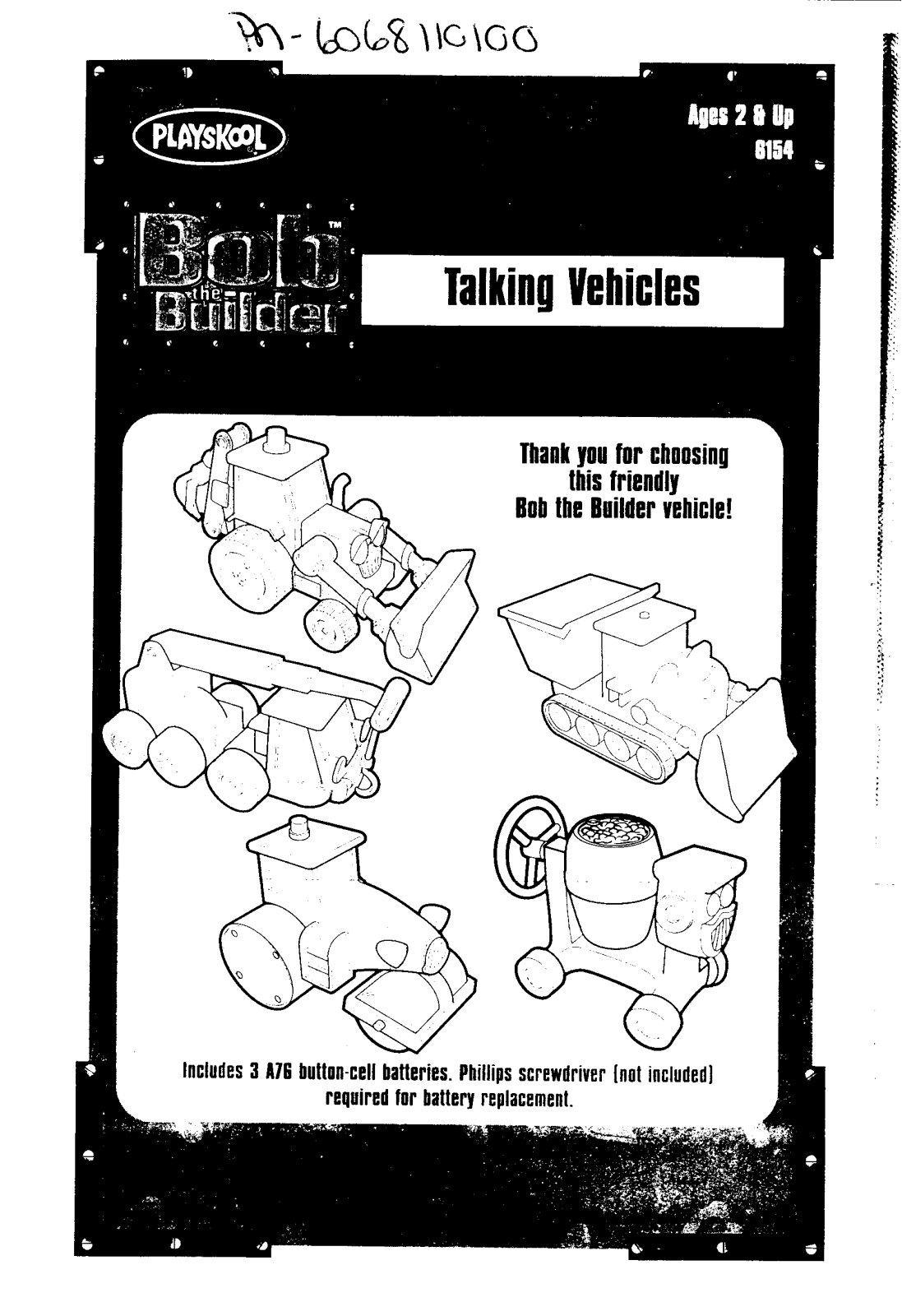 HASBRO Bob The Builder Talking Vehicles User Manual