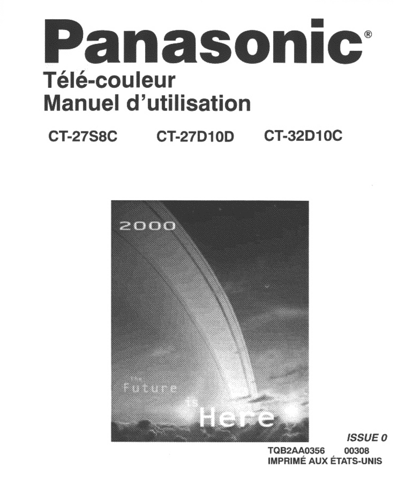 Panasonic CT-27D10DB User Manual