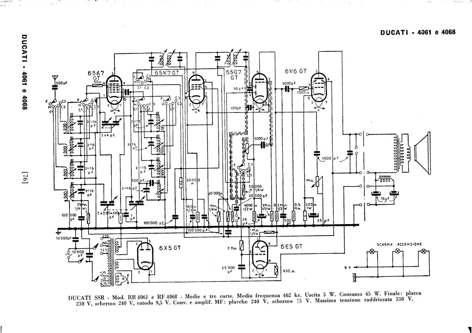 Ducati rr4061, rr4068 schematic