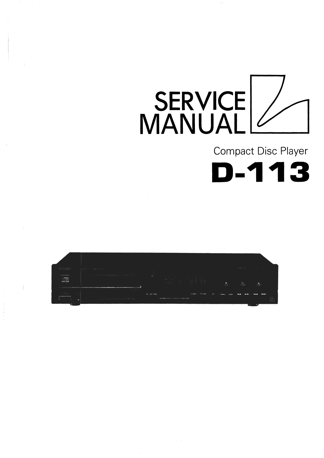 Luxman D-113 Service Manual