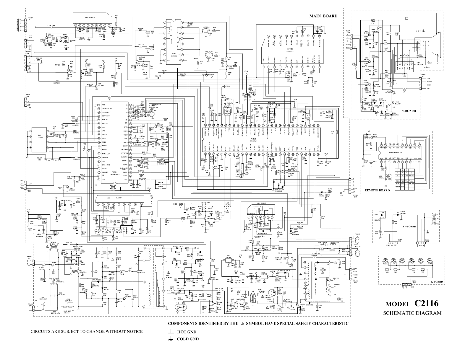 Rolsen C2116 Schematic