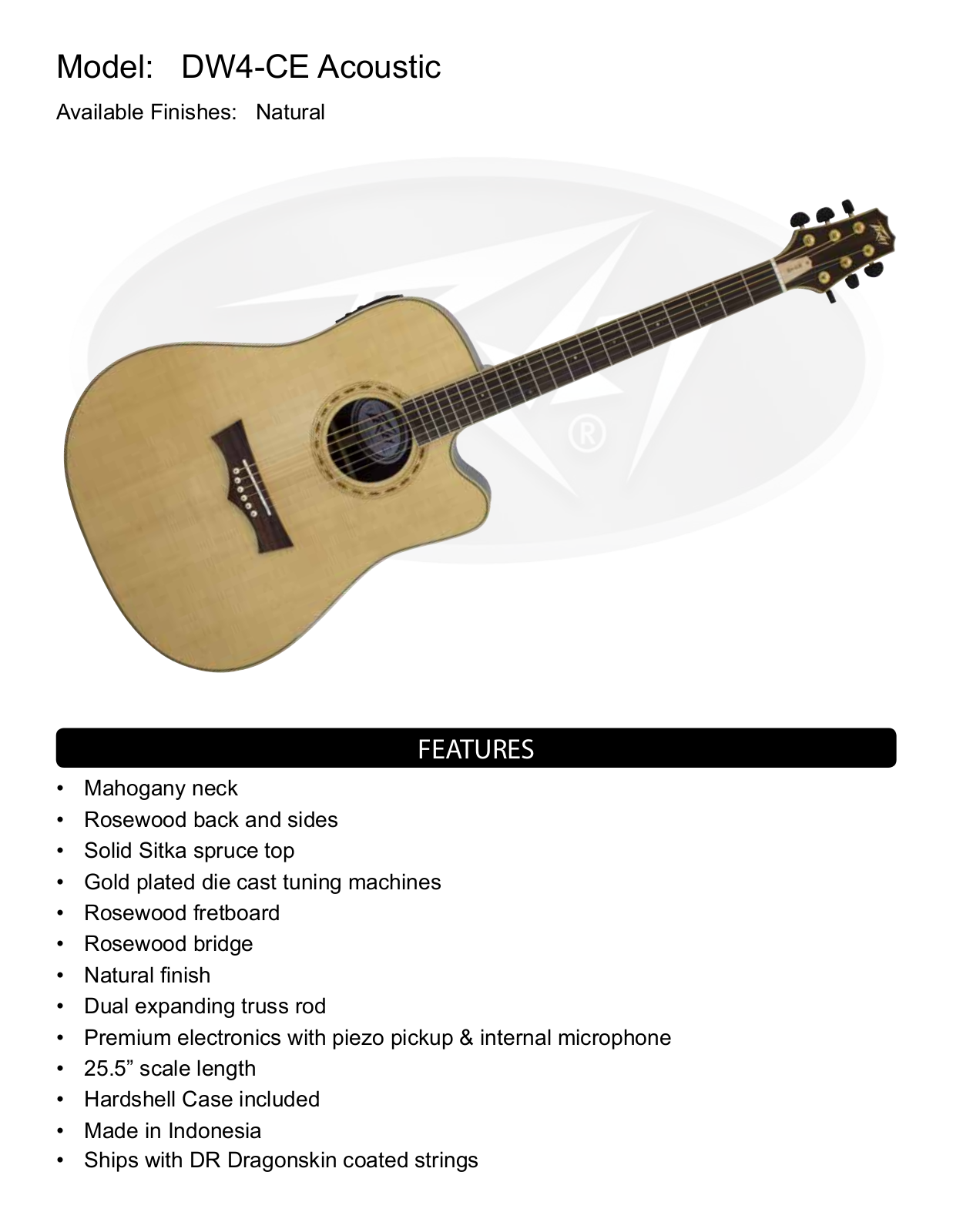Peavey DW4-CE Specifications - ManualMachine.com