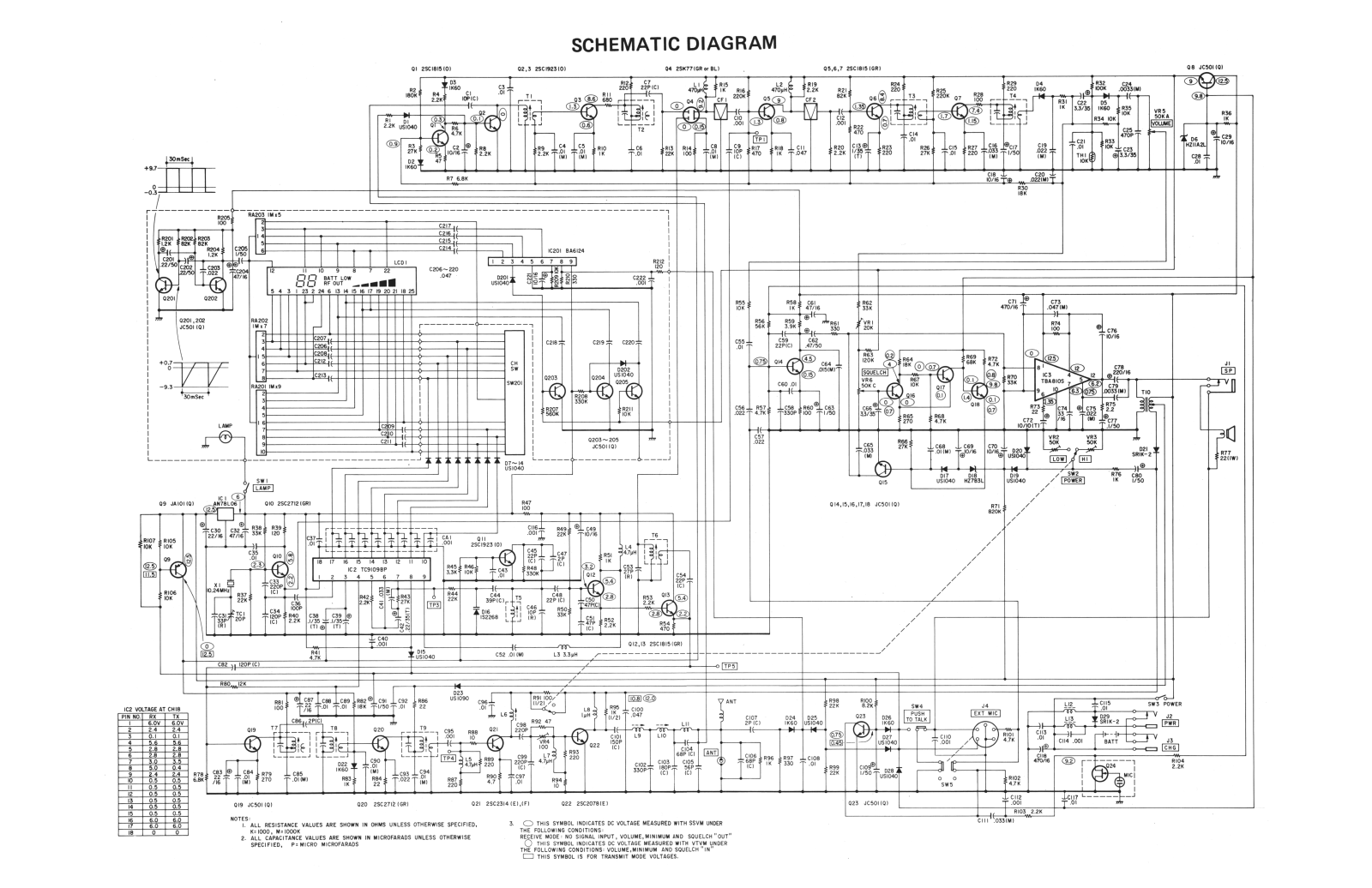 Realistic trc216 Schematics