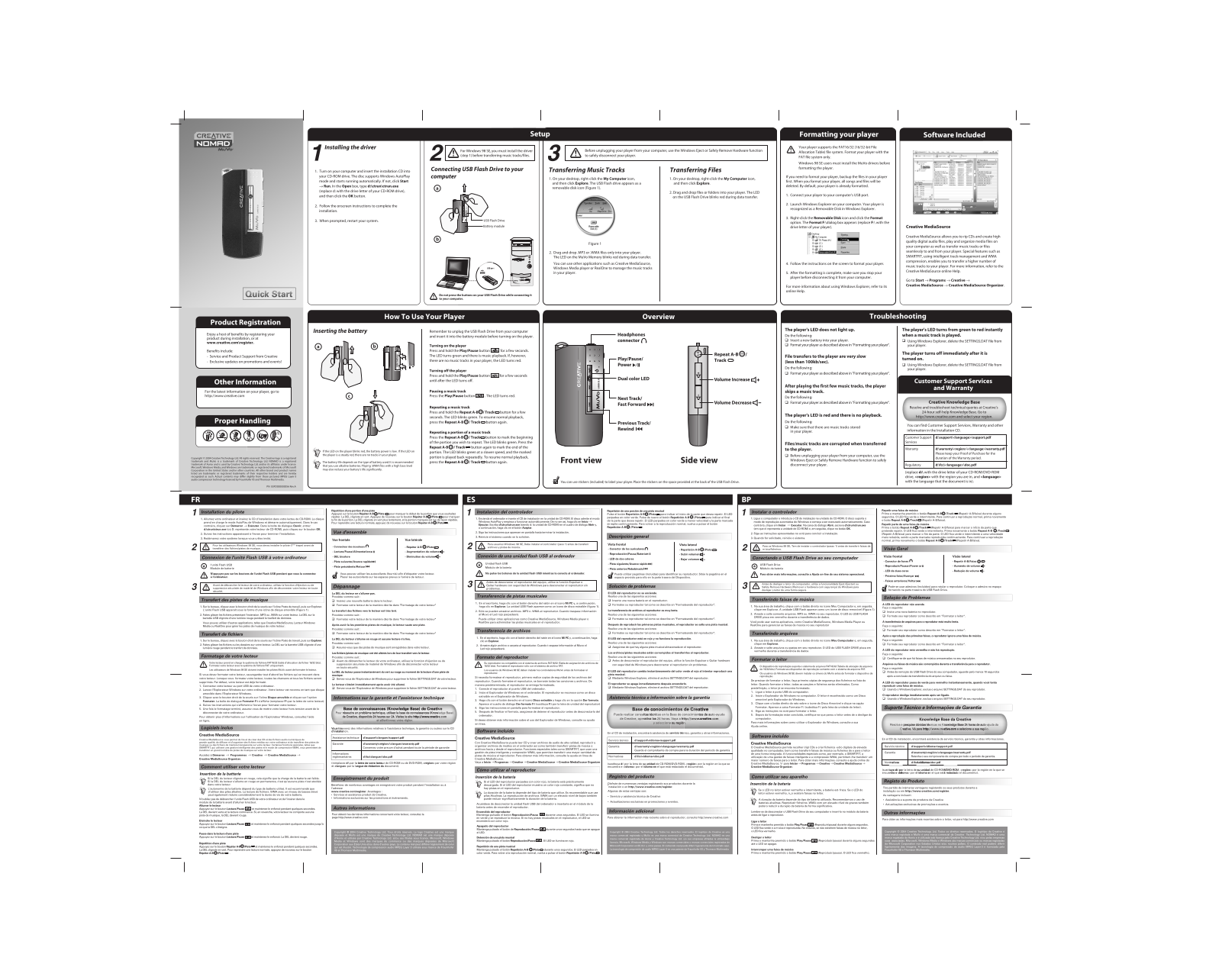 CREATIVE MuVo USB User Manual