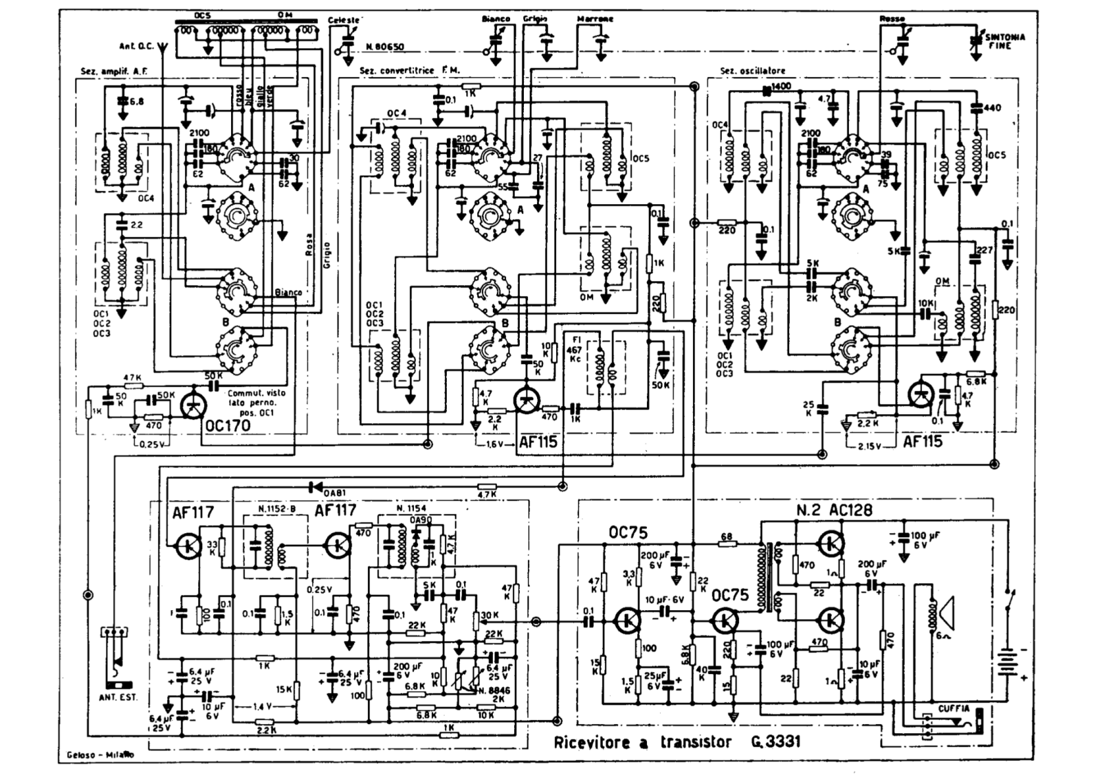 Geloso g3331 schematic