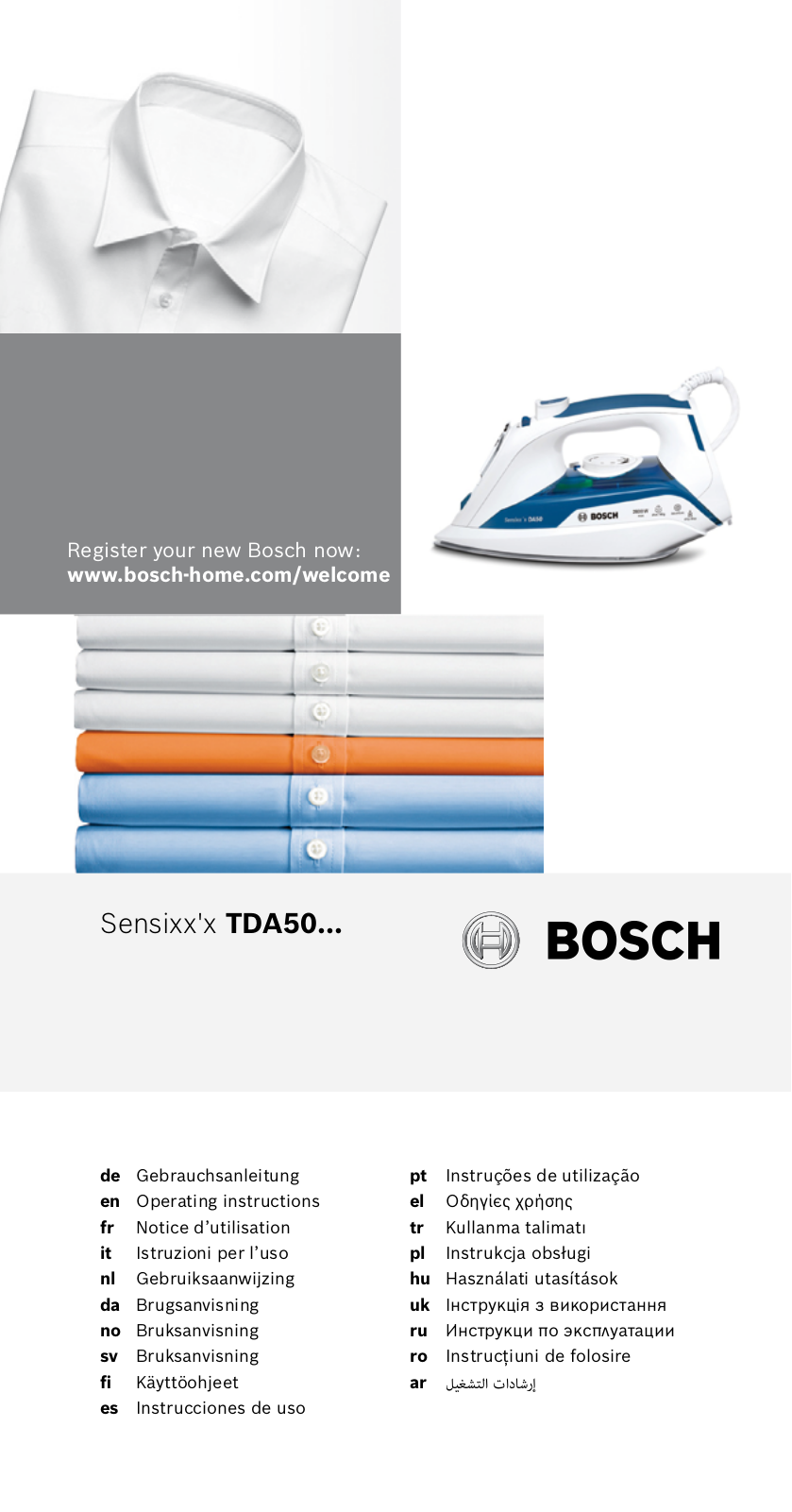 Bosch TDA5029010, TDA502412E, TDA5024010, TDA5028010, TDA5028120 Instruction manual