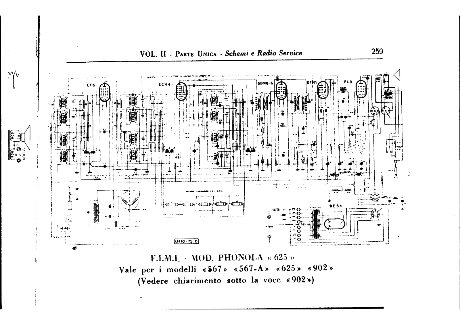 Phonola 567, 567 a, 625 90 schematic - ManualMachine.com