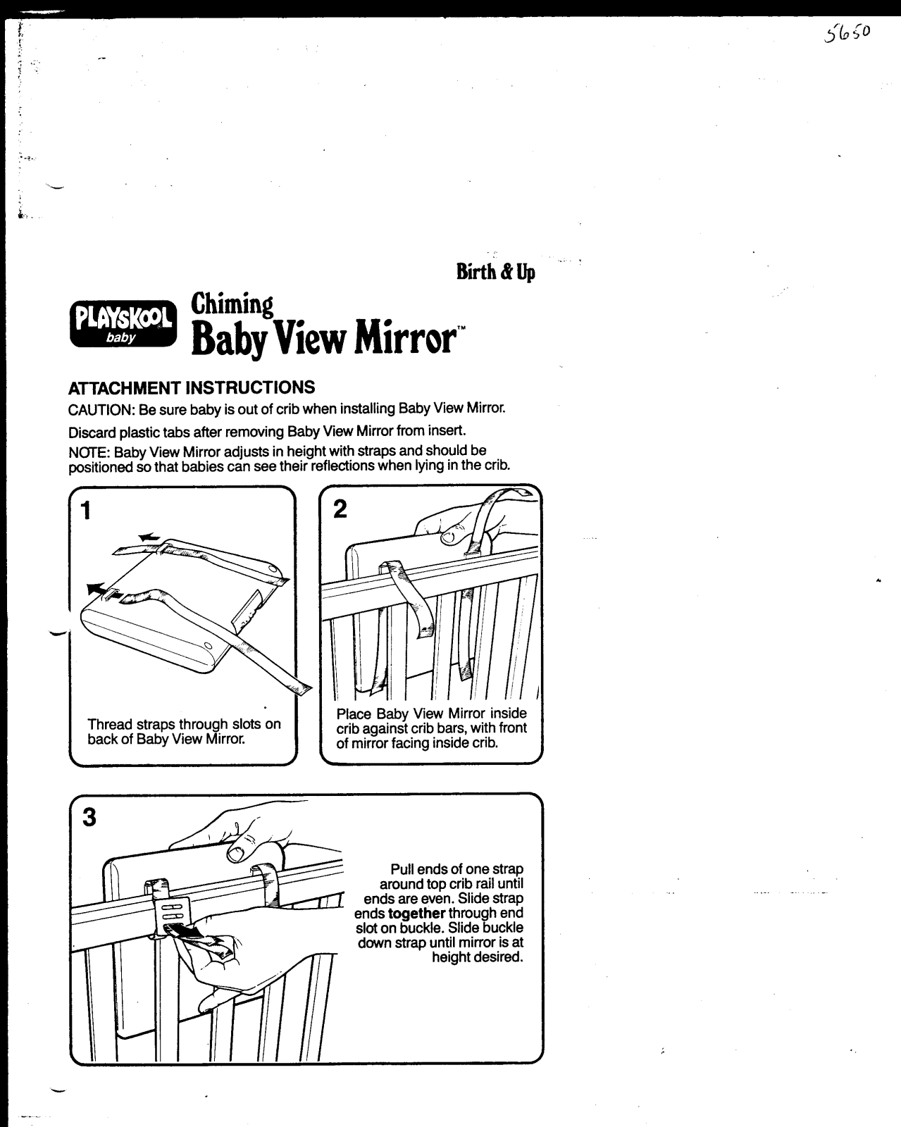 HASBRO Chiming Baby View Mirror User Manual