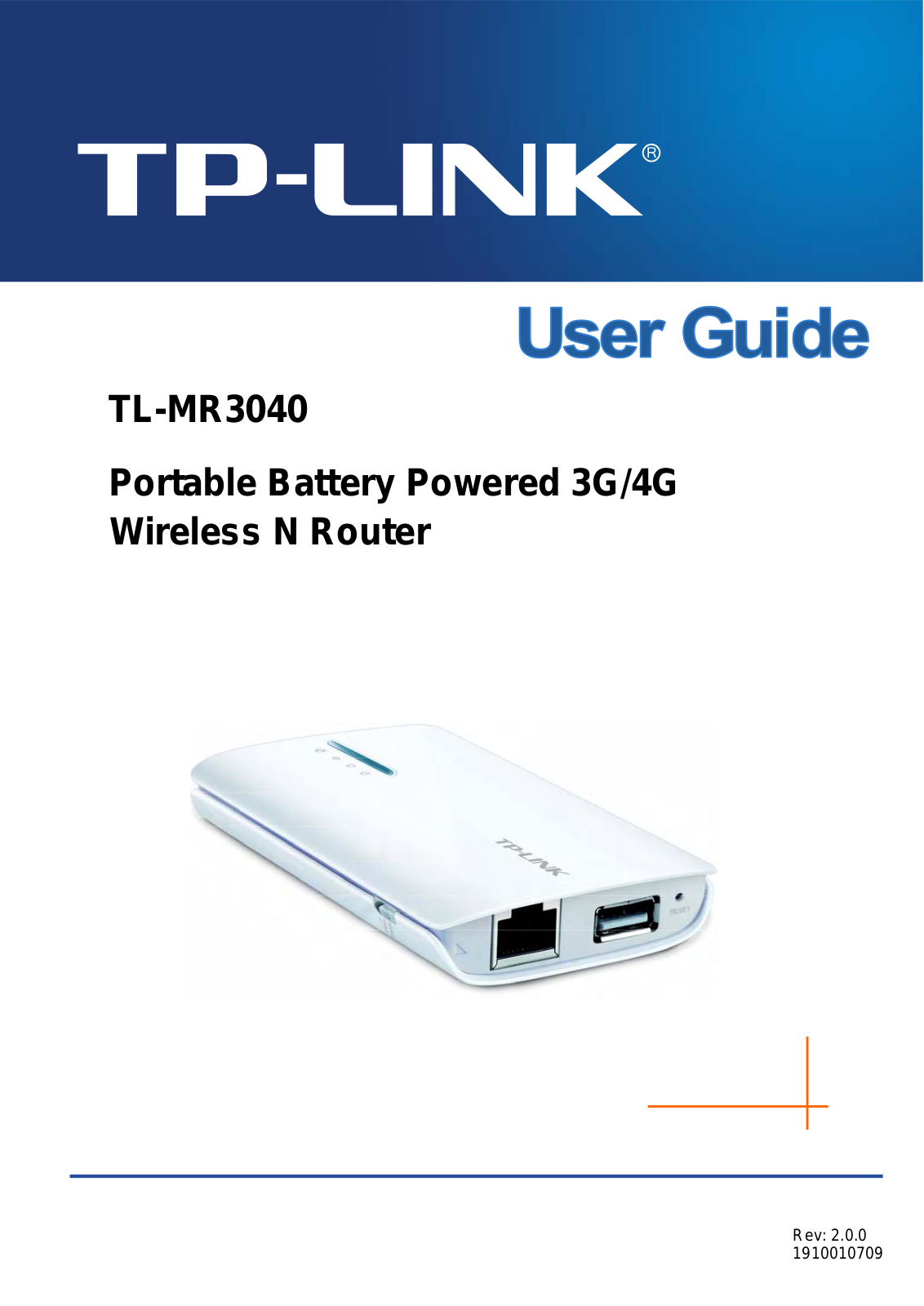 TP Link MR3040V2 Users Manual