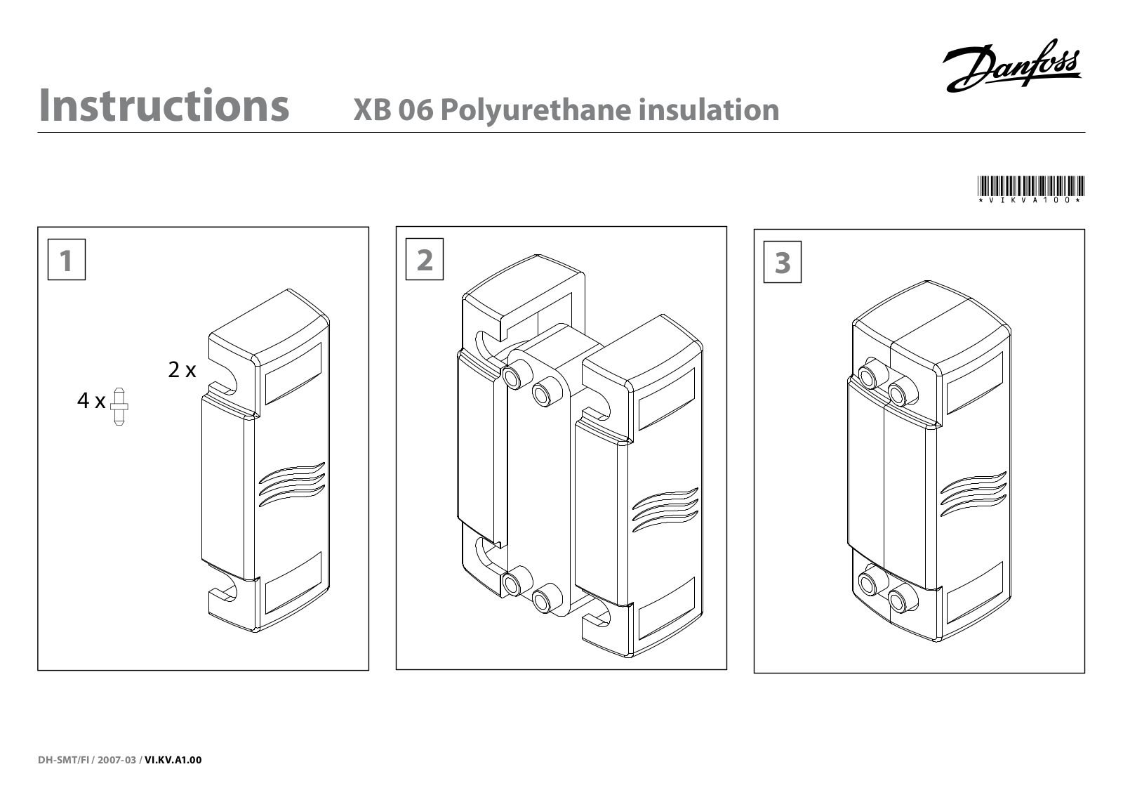 Danfoss XB 06 Installation guide