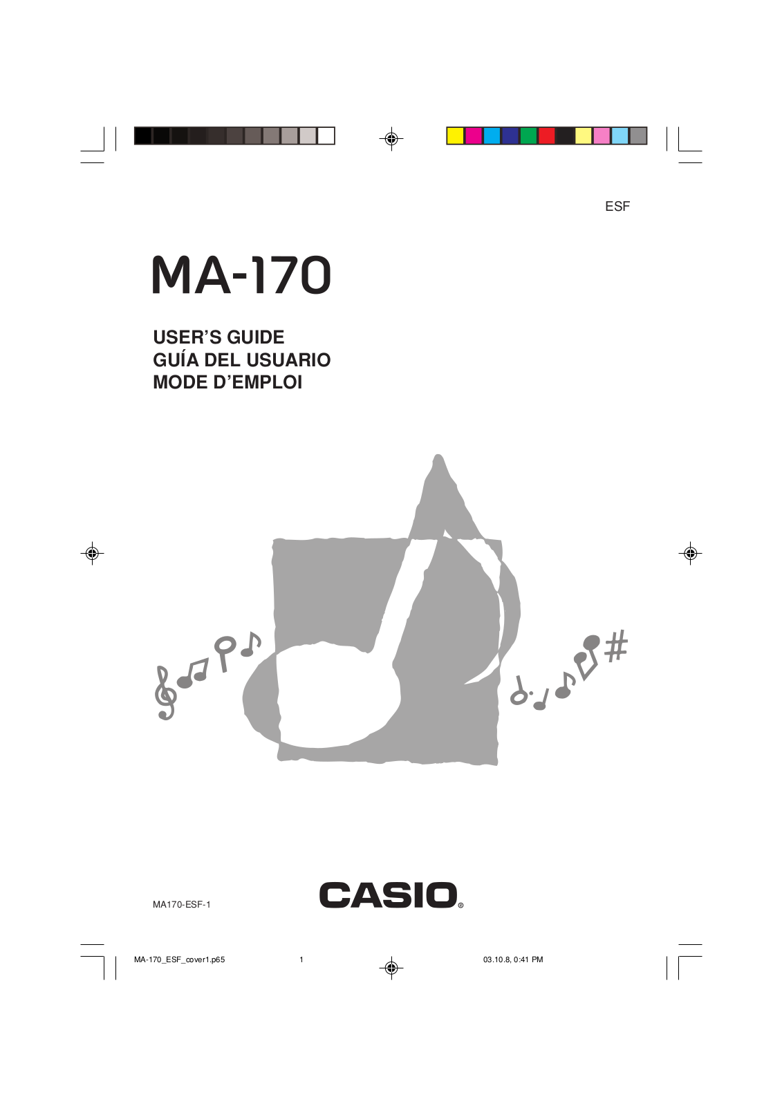 CASIO MA-170 User Manual