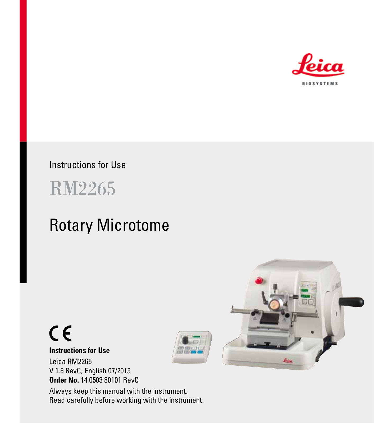 Leica RM2265 User Manual