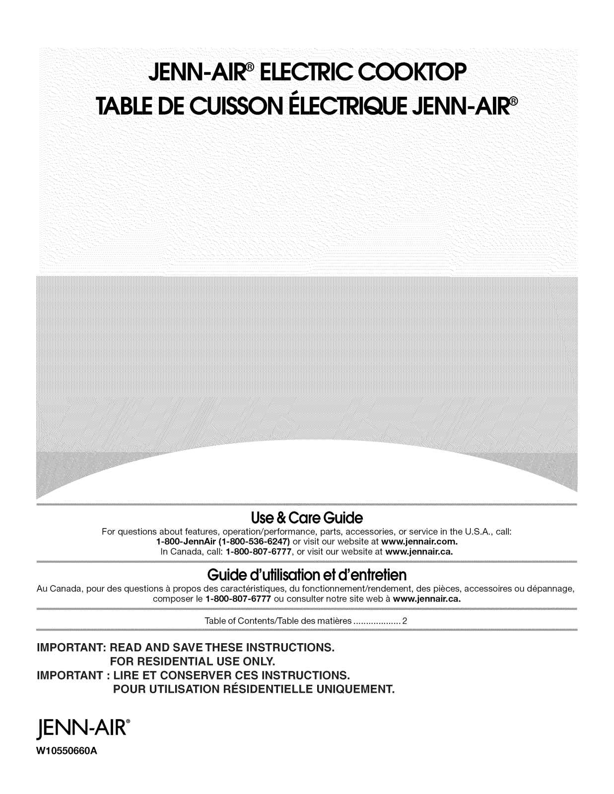 Jenn-Air JEC4536BS00, JEC4536BB00, JEC4430BS00, JEC4430BB00, JEC3536BS00 Owner’s Manual