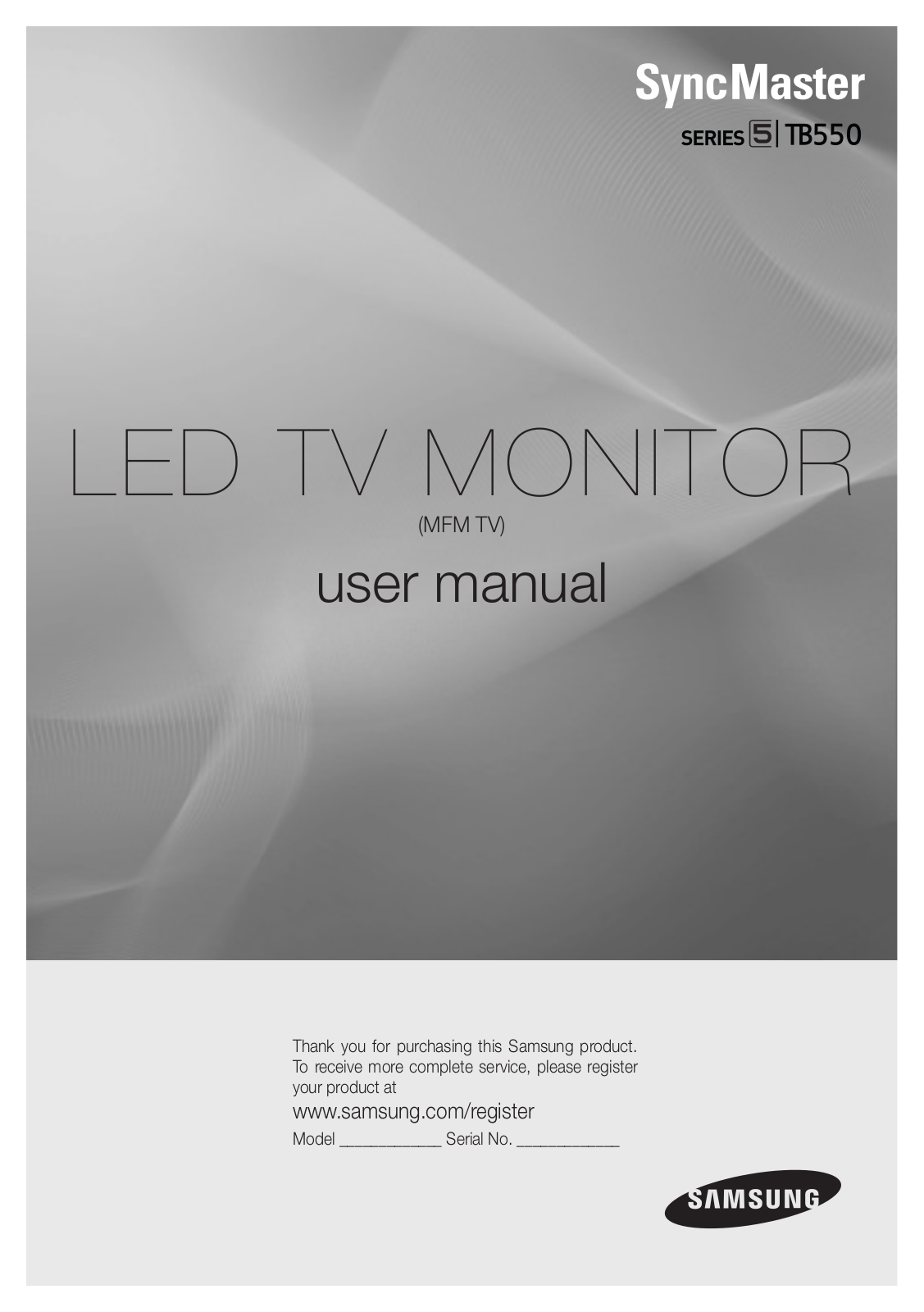 SAMSUNG T27B550EW User Manual