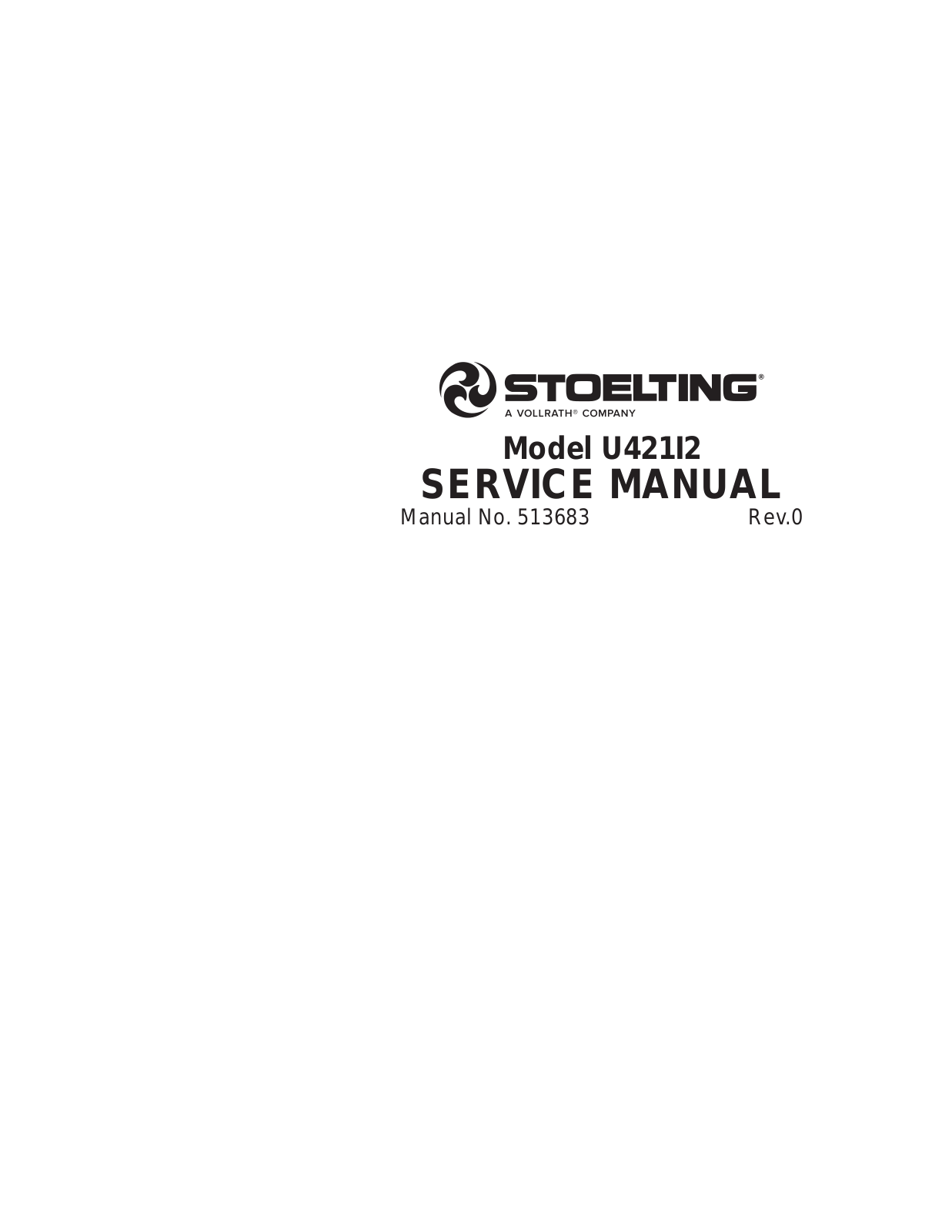 Stoelting DQU421 I2 Service Manual